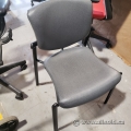 Grey Home or Office Guest Chair w/o Arms