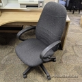 Grey Height Adjustable Office Chair w/ Fixed Arms