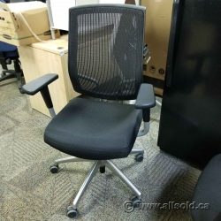 Sit on it Seating Focus Task Chair Black Mesh Chrome Base