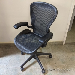 Herman Miller Aeron Classic "A" Size Mesh Chair w/ Fixed Arms