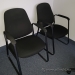 Black Office Guest Chair w/ Sleigh Base
