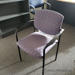 Mauve Pattern Office Guest Chair