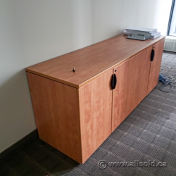 Maple 4 Door Storage Credenza Cabinet