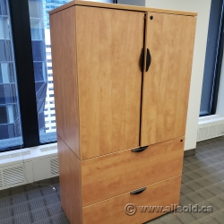 Heartwood Maple 2 Drawer, 2 Door Storage Cabinet