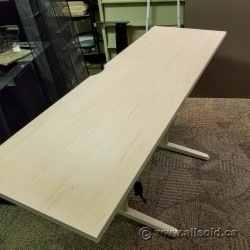 72x24 Steelcase Blonde Sit Stand Desk Table Surface