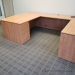 Maple U/C Suite Office Desk w/ Drawer Storage and Bow Front