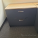 Artopex 36" Grey 2 Drawer Lateral File Cabinet w/ Light Tone Top