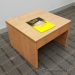 Low Maple Accent Coffee Side Table
