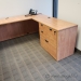 Maple U/C Suite Office Desk w/ Drawer Storage and Bow Front