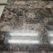 Black Square Office Lunch Room Table w/ Faux Granite Top