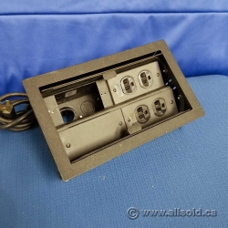 Black 4 Outlet Power Grommet, Expandable