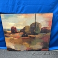 "View on the Hills" Two Piece Hanging Wall Art on Canvas