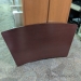 Curved Espresso Sit Stand Desk Surface 48" - 60" x 30"