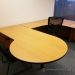 Blonde w/ Black Trim U/C Suite Office Desk w/ Rounded Runoff