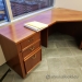 Vintage Style Executive Corner L Suite Desk w/ Brass Handles