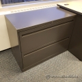 Boulevard Grey 2 Drawer 36" Lateral File Cabinet, Locking Boulevard Grey 2 Drawer 36" Lateral File Cabinet, Locking