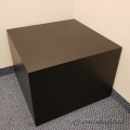 Black Cube Side End Table