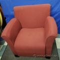 Red Fabric Reception Waiting Room Sofa Armchair