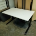Off White Height Adjustable Table 48" x 30"