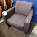 Purple Armchair w/ Swivel Cup Holder