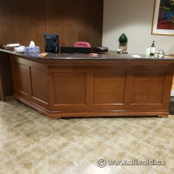 Reception Desk with Granite Style Transaction Counter