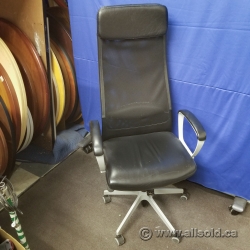 Black Leather Markus Ikea Office Task Chair