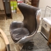 Aviation Swivel Aluminum Plated Leather Office Chair