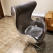 Aviation Swivel Aluminum Plated Leather Office Chair