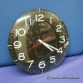 Black Round Frameless Clock Black Round Frameless Clock