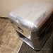 Aluminum Side Table with Drawer