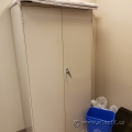 Global Beige 2 Door Metal Storage Cabinet, Locking