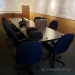 14ft Grey Boardroom Table w/ Rounded Corners