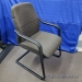 SMED Brown Patterned Office Guest Chair w/ Sleigh Base