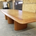 12 ft Maple Pattern Boat Shape Boardroom Conference Table