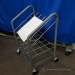 2 Shelf Rolling Magazine Rack