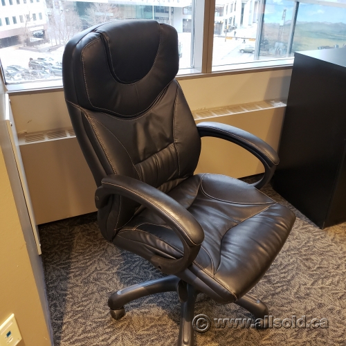 Black Executive Leather Office Chair Allsold Buy Sell Used