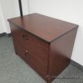 36" 2 Drawer Lateral File Cabinet w/ Black Trim, Locking