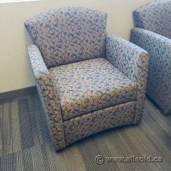 Tan & Black Patterned Sofa Armchair