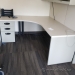 Steelcase Answer Off-White & Grey Systems Furniture L Suite Desk