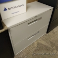 Global Grey 2 Drawer Lateral File Cabinet, Locking