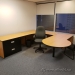 Blonde w/ Black Trim U/C Suite Office Desk w/ Rounded Runoff