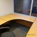 Blonde w/ Black Trim U/C Suite Office Desk w/ Rounded Runoff