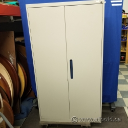 Beige 2 Door Storage Cabinet