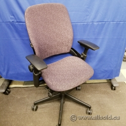 Steelcase Leap V2 Mauve Thin Leaf Pattern Ergonomic Task Chair