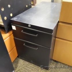Black Letter 2 Drawer Rolling Pedestal