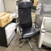 Black Leather Markus Ikea Office Task Chair B Grade