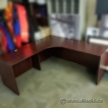 Mahogany L-Suite Desk 71in x 71in