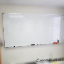 96" x 48" Non-Magnetic Whiteboard w/ Tray