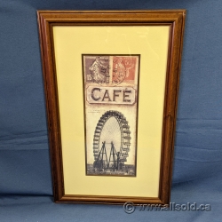 "La Grande Roue Paris" Print under Glass Hanging Wall Art