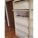 Beige Lincora Brochure, Pamphlet Display Cabinet w/ Storage